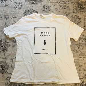 Hawaii White Graphic Tee - More Aloha